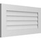 Ekena Millwork Vertical Surface Mount PVC Gable Vent: Non-Functional, w/3-1/2"W x 1"H, Standard Frame, 36"W x 18"H GVPVE36X1801SN - alternate 2